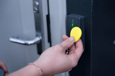 fob unlocking a door