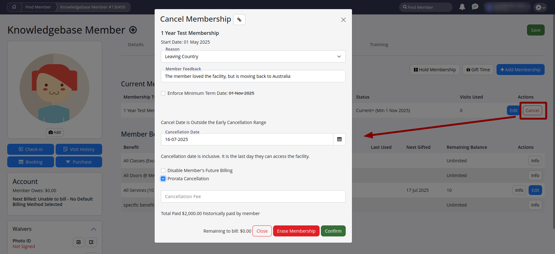 GymMaster schedule availability and booking settings