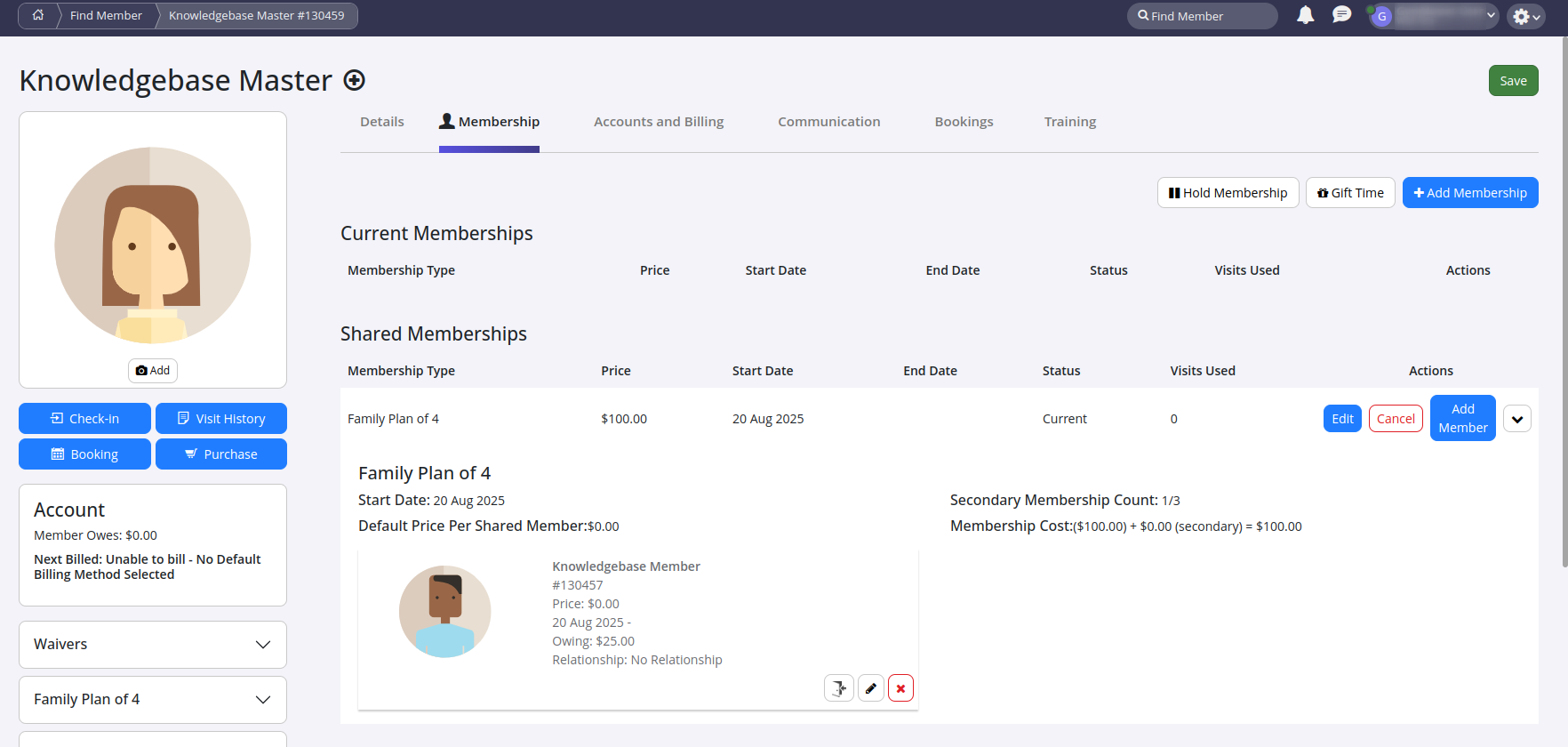 Using shared membership