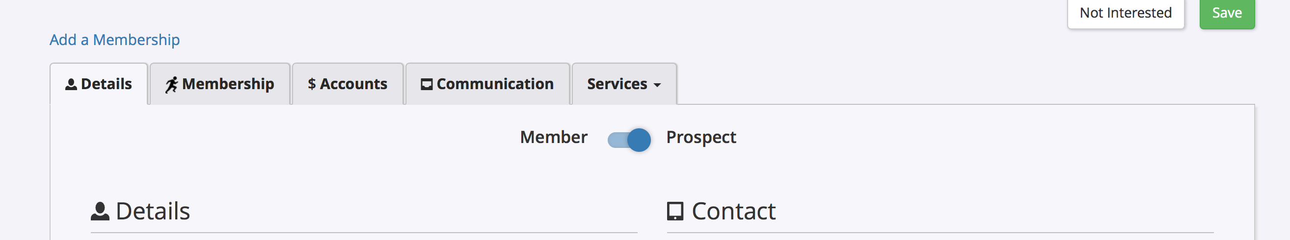 Lead as Prospect