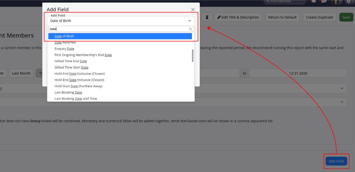 GymMaster Member Portal and reporting settings