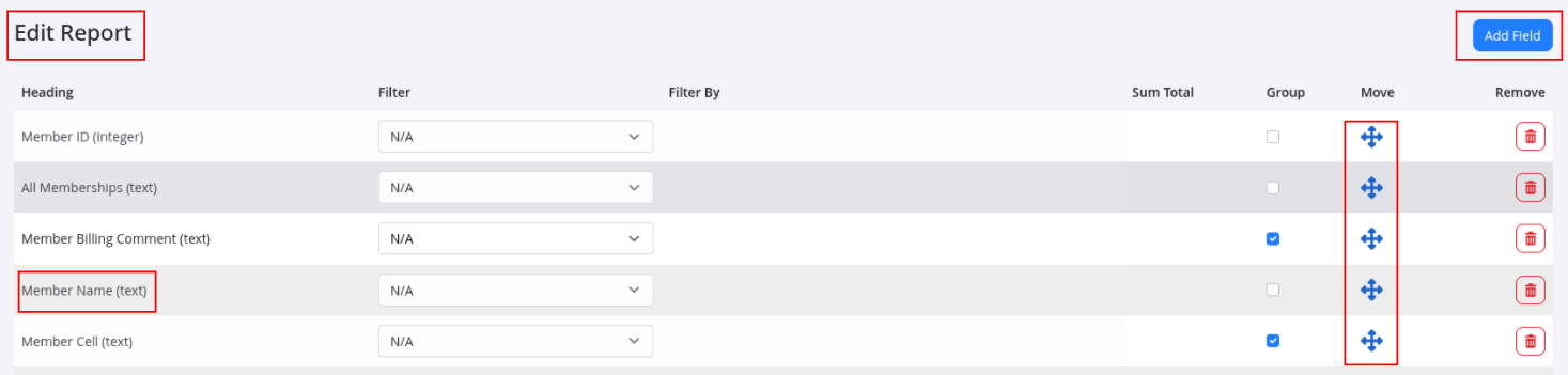 GymMaster Member Portal and reporting settings