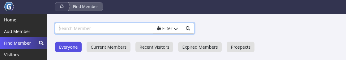Find member page 