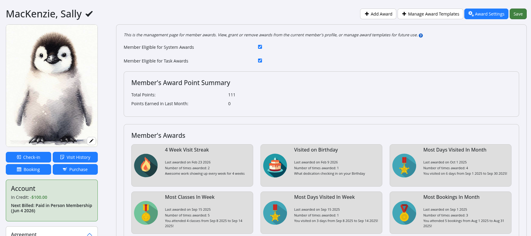 Awards summary