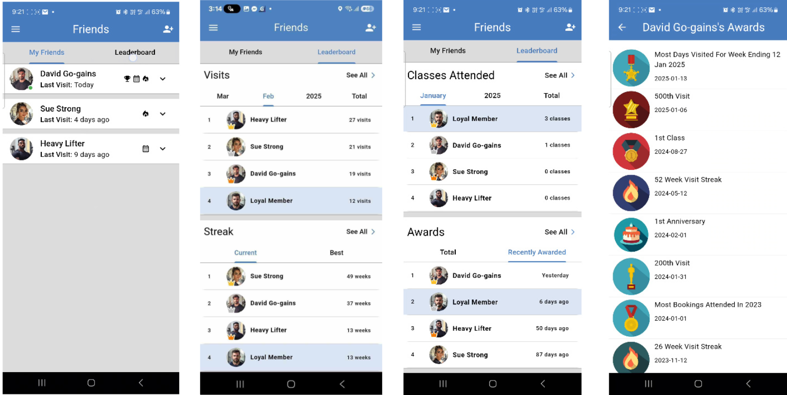GymMaster member app configuration and preview