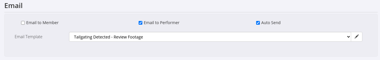 Task automation email to performer with auto-send enabled