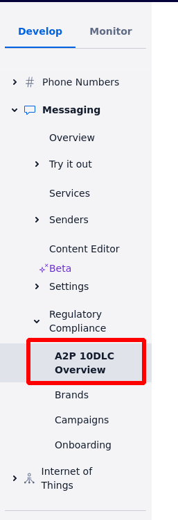 Twilio account configuration form
