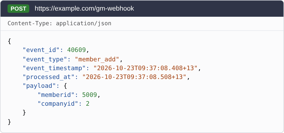 Example member_add webhook