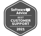 software advice - best customer support 2021 logo