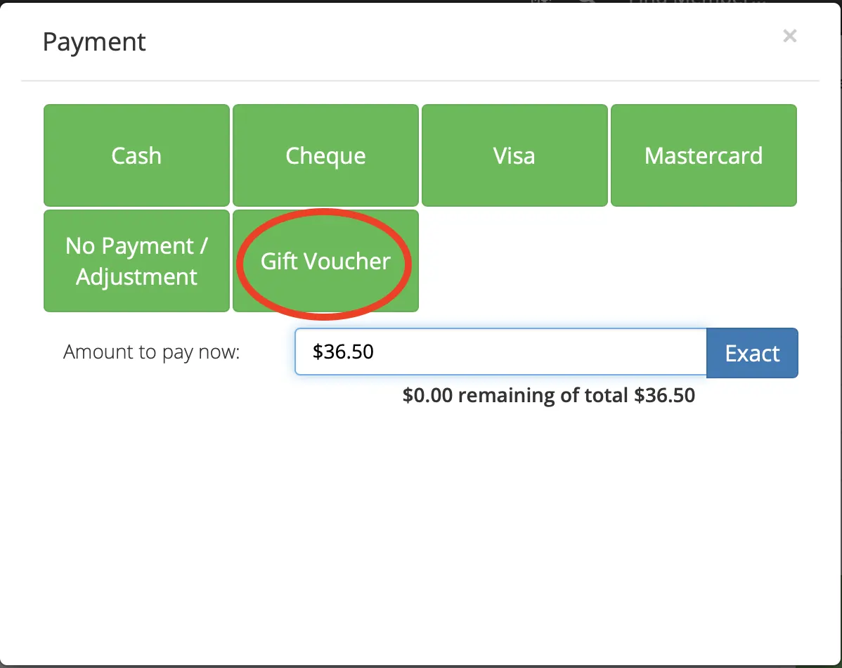 payment modal with different payment options