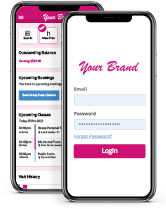 example of what a branded member app look like on a mobile phone