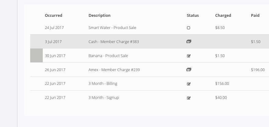 accounts related payment screenshots