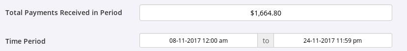total payment received screenshot