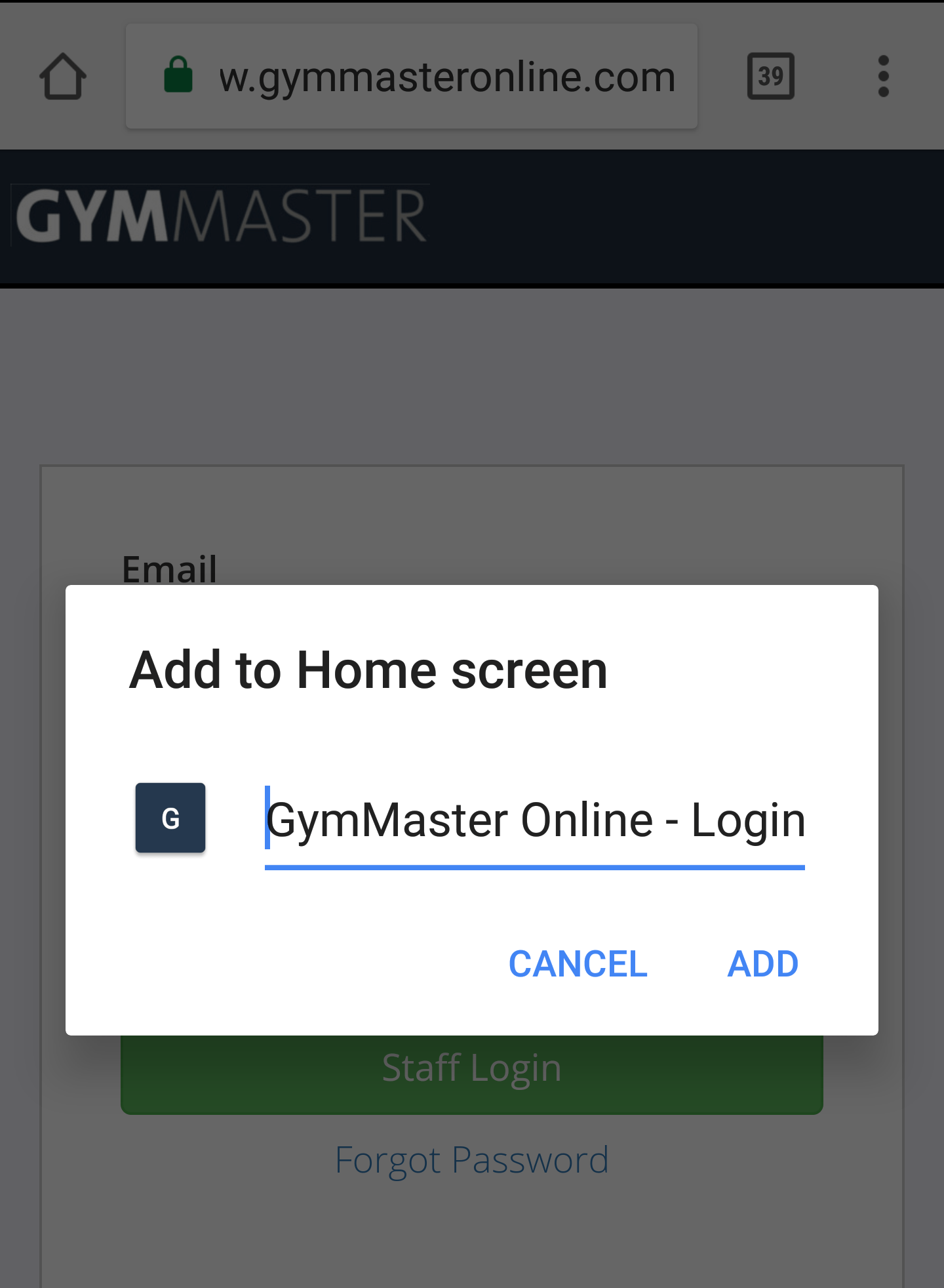 addgymmastertohomescreenandroid1 GymMaster Health Club and Gym