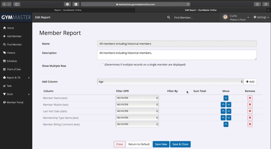 First steps to editing report