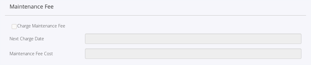 MaintenanceFee