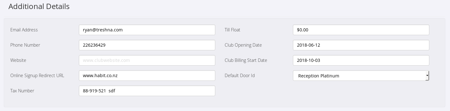ClubDetailsAdditionalDetails