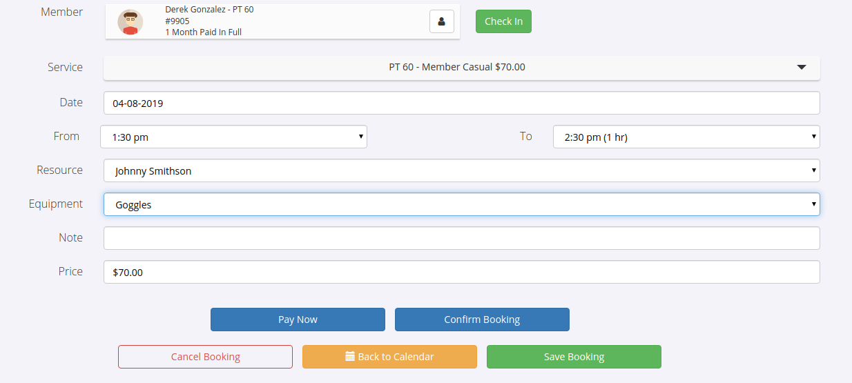 PTBooking